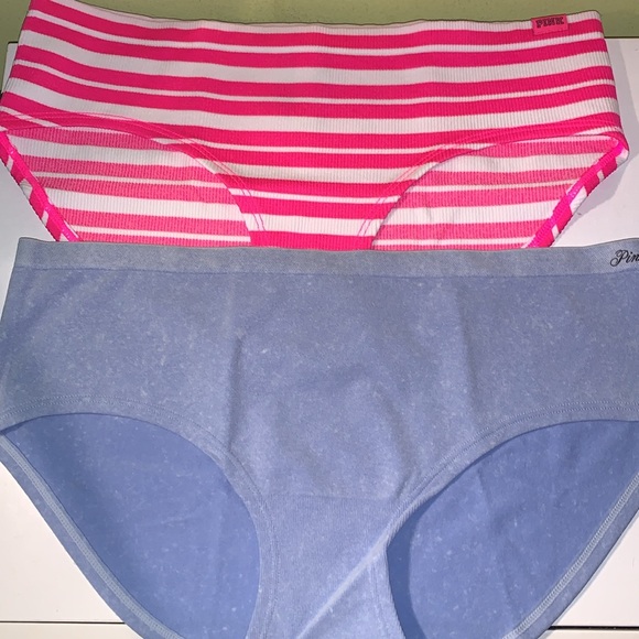 Victoria’s Secret pink 2 pair hip huggers nwt med - Picture 1 of 9